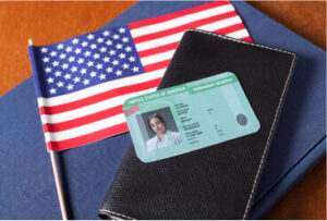 Green card na mesa