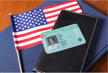 Green card na mesa